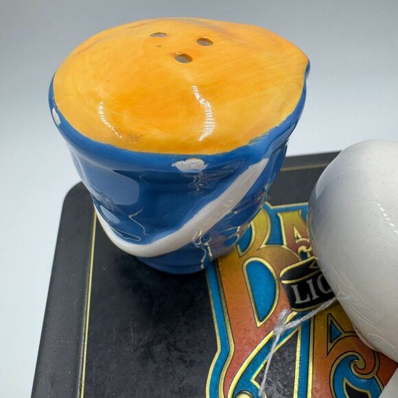 Garland Road Ceramic Pigs and Pail Salt & Pepper Shakers Black & White - Picture 8 of 12